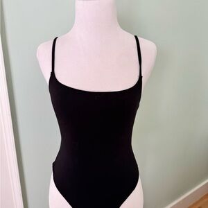 Avidlove Black Spaghetti Strap Bodysuit